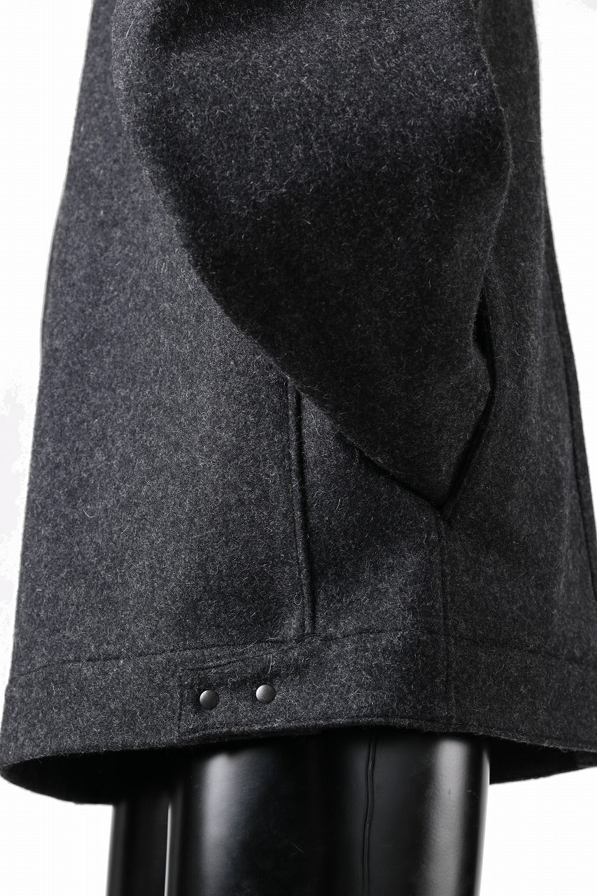 OPPOSE DUALITY 6 POCKET PANEL WORK JACKET / MELTON WOOL (BLACK)