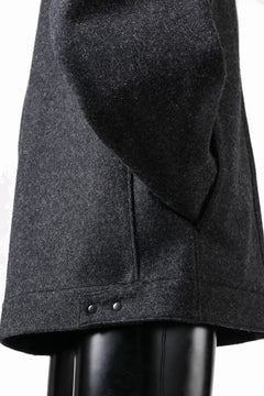 画像をギャラリービューアに読み込む, OPPOSE DUALITY 6 POCKET PANEL WORK JACKET / MELTON WOOL (BLACK)