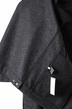 画像をギャラリービューアに読み込む, OPPOSE DUALITY 6 POCKET PANEL WORK JACKET / MELTON WOOL (BLACK)