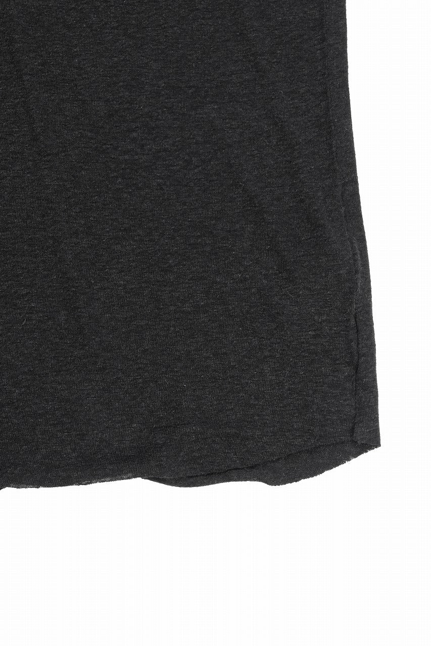 画像をギャラリービューアに読み込む, thom/krom SMOOTH FIT T-SHIRT / VISCOSE LINEN JERSEY (BLACK)