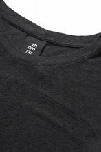 画像をギャラリービューアに読み込む, thom/krom SMOOTH FIT T-SHIRT / VISCOSE LINEN JERSEY (BLACK)