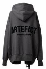 Load image into Gallery viewer, A.F ARTEFACT BOMBERHEAT® BACK LOGO HOODIE (DARK GREY)