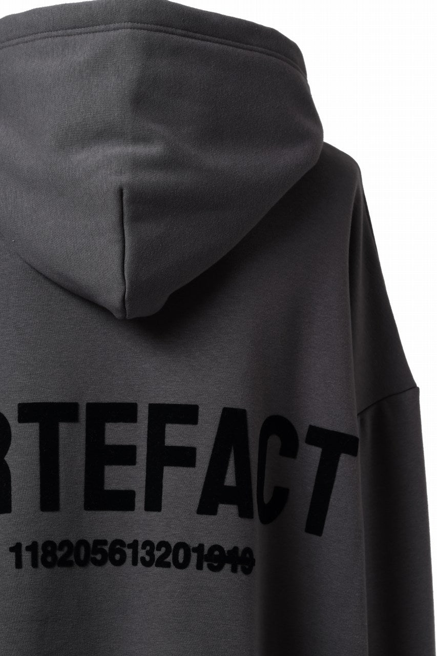 Load image into Gallery viewer, A.F ARTEFACT BOMBERHEAT® BACK LOGO HOODIE (DARK GREY)