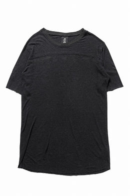 thom/krom SMOOTH FIT T-SHIRT / VISCOSE LINEN JERSEY (BLACK)