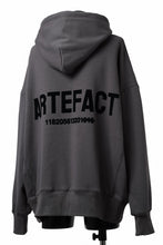 Load image into Gallery viewer, A.F ARTEFACT BOMBERHEAT® BACK LOGO HOODIE (DARK GREY)