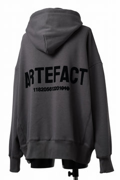 Load image into Gallery viewer, A.F ARTEFACT BOMBERHEAT® BACK LOGO HOODIE (DARK GREY)