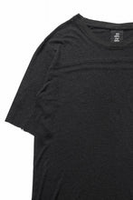 画像をギャラリービューアに読み込む, thom/krom SMOOTH FIT T-SHIRT / VISCOSE LINEN JERSEY (BLACK)