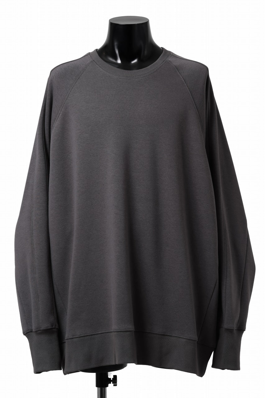 A.F ARTEFACT BOMBERHEAT® DOLMAN PULLOVER TOPS (DARK GREY)