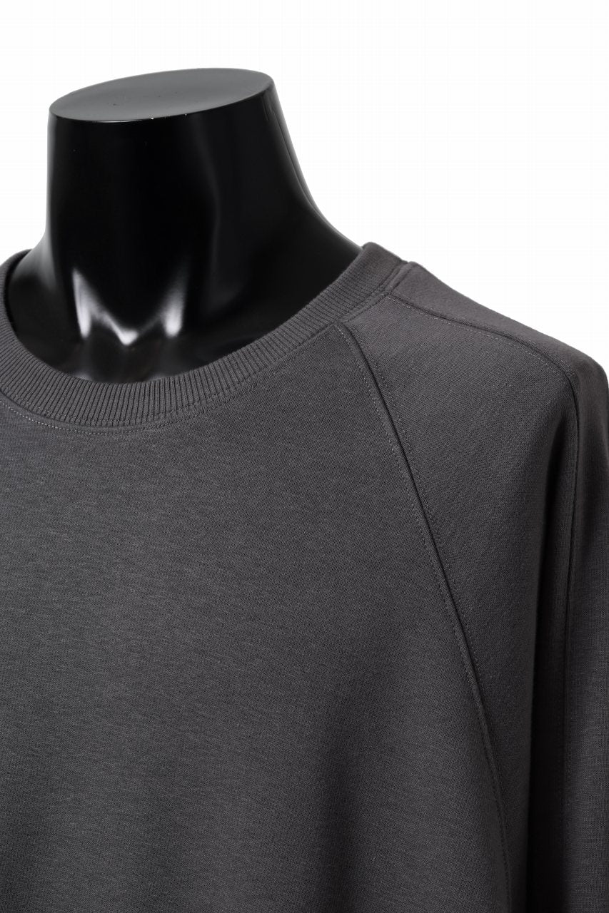 A.F ARTEFACT BOMBERHEAT® DOLMAN PULLOVER TOPS (DARK GREY)