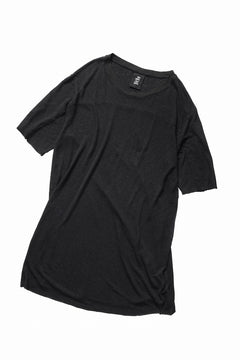 画像をギャラリービューアに読み込む, thom/krom SMOOTH FIT T-SHIRT / VISCOSE LINEN JERSEY (BLACK)