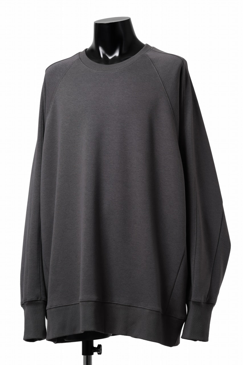 A.F ARTEFACT BOMBERHEAT® DOLMAN PULLOVER TOPS (DARK GREY)