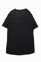 画像をギャラリービューアに読み込む, thom/krom SMOOTH FIT T-SHIRT / VISCOSE LINEN JERSEY (BLACK)