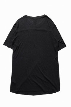 画像をギャラリービューアに読み込む, thom/krom SMOOTH FIT T-SHIRT / VISCOSE LINEN JERSEY (BLACK)