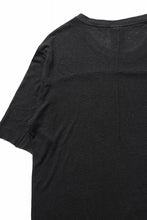 画像をギャラリービューアに読み込む, thom/krom SMOOTH FIT T-SHIRT / VISCOSE LINEN JERSEY (BLACK)