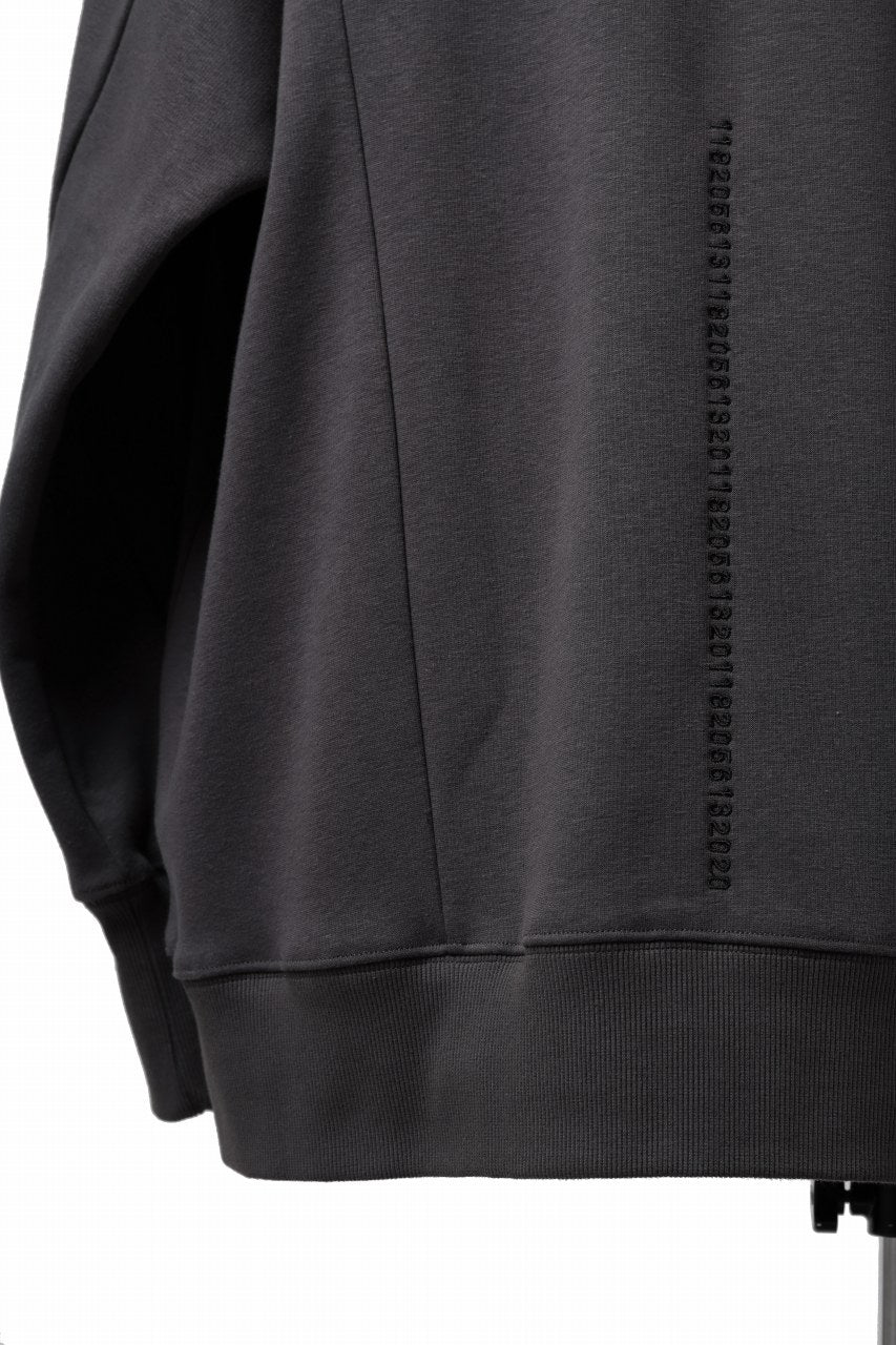 A.F ARTEFACT BOMBERHEAT® DOLMAN PULLOVER TOPS (DARK GREY)