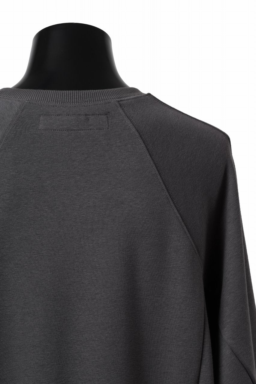 A.F ARTEFACT BOMBERHEAT® DOLMAN PULLOVER TOPS (DARK GREY)