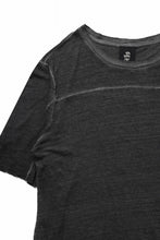 画像をギャラリービューアに読み込む, thom/krom SMOOTH FIT T-SHIRT / VISCOSE LINEN JERSEY (BLACK OIL)