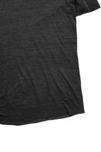 画像をギャラリービューアに読み込む, thom/krom SMOOTH FIT T-SHIRT / VISCOSE LINEN JERSEY (BLACK OIL)