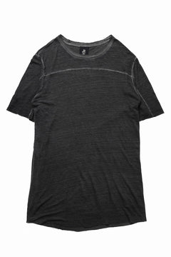 画像をギャラリービューアに読み込む, thom/krom SMOOTH FIT T-SHIRT / VISCOSE LINEN JERSEY (BLACK OIL)
