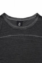 画像をギャラリービューアに読み込む, thom/krom SMOOTH FIT T-SHIRT / VISCOSE LINEN JERSEY (BLACK OIL)
