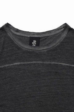 画像をギャラリービューアに読み込む, thom/krom SMOOTH FIT T-SHIRT / VISCOSE LINEN JERSEY (BLACK OIL)