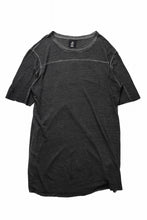 画像をギャラリービューアに読み込む, thom/krom SMOOTH FIT T-SHIRT / VISCOSE LINEN JERSEY (BLACK OIL)