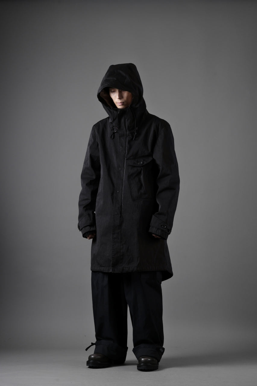 Ten c CYCLONE PARKA / GARMENT DYED OJJ (BLACK)