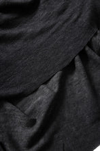 画像をギャラリービューアに読み込む, thom/krom SMOOTH FIT T-SHIRT / VISCOSE LINEN JERSEY (BLACK OIL)