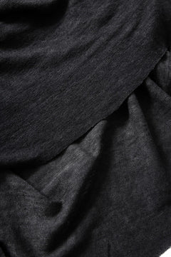 画像をギャラリービューアに読み込む, thom/krom SMOOTH FIT T-SHIRT / VISCOSE LINEN JERSEY (BLACK OIL)