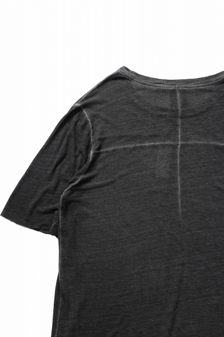 画像をギャラリービューアに読み込む, thom/krom SMOOTH FIT T-SHIRT / VISCOSE LINEN JERSEY (BLACK OIL)