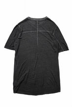 画像をギャラリービューアに読み込む, thom/krom SMOOTH FIT T-SHIRT / VISCOSE LINEN JERSEY (BLACK OIL)