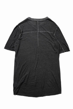 画像をギャラリービューアに読み込む, thom/krom SMOOTH FIT T-SHIRT / VISCOSE LINEN JERSEY (BLACK OIL)