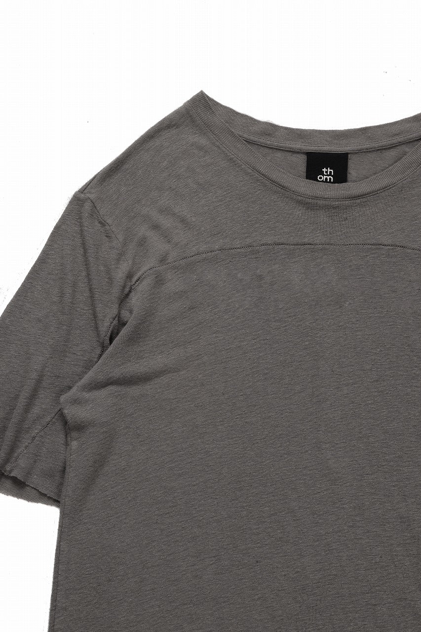 画像をギャラリービューアに読み込む, thom/krom SMOOTH FIT T-SHIRT / VISCOSE LINEN JERSEY (ROCK)