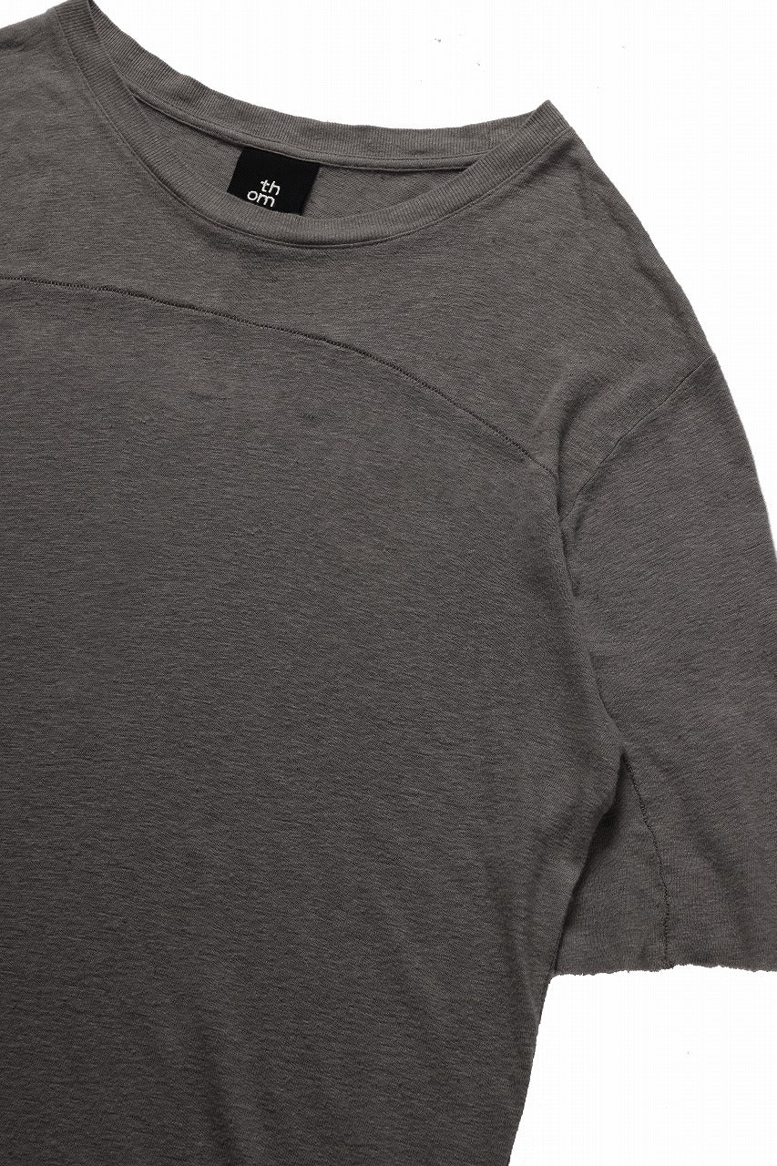 画像をギャラリービューアに読み込む, thom/krom SMOOTH FIT T-SHIRT / VISCOSE LINEN JERSEY (ROCK)