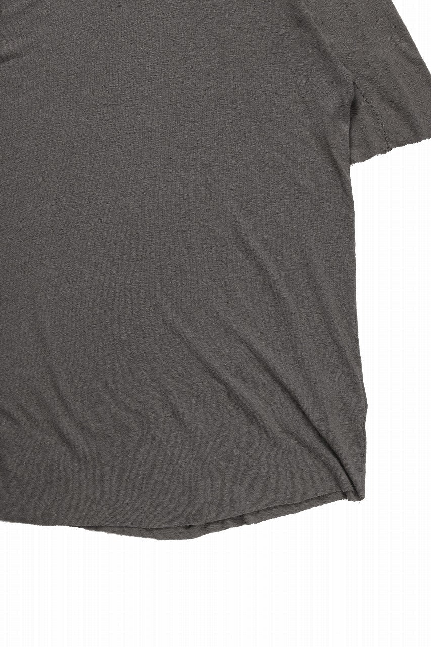 画像をギャラリービューアに読み込む, thom/krom SMOOTH FIT T-SHIRT / VISCOSE LINEN JERSEY (ROCK)