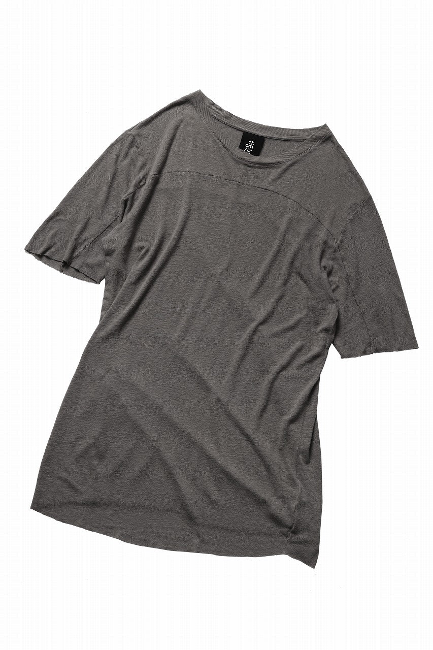 画像をギャラリービューアに読み込む, thom/krom SMOOTH FIT T-SHIRT / VISCOSE LINEN JERSEY (ROCK)