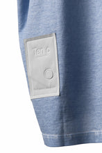 Load image into Gallery viewer, Ten c T-SHIRT / COLORED DUST DYED MAKO COTTON JERSEY (STONE BLUE)