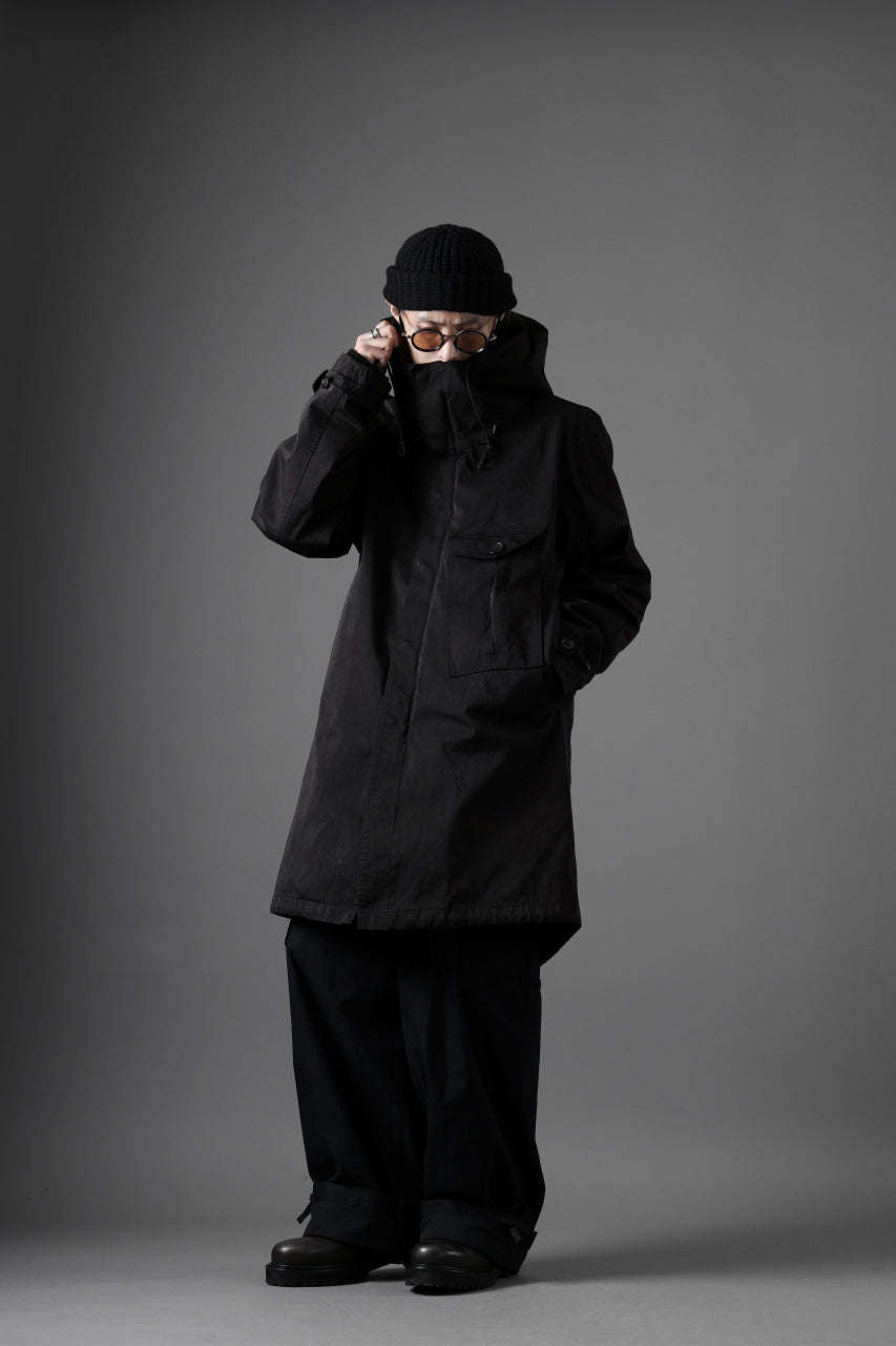 Ten c CYCLONE PARKA / GARMENT DYED OJJ (BLACK)