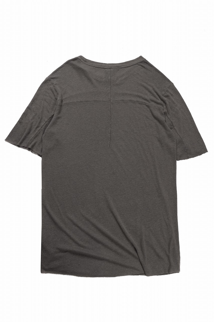 画像をギャラリービューアに読み込む, thom/krom SMOOTH FIT T-SHIRT / VISCOSE LINEN JERSEY (ROCK)
