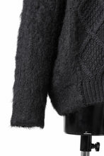 画像をギャラリービューアに読み込む, Juun.J Mixed Cabel Sweater (BLACK)