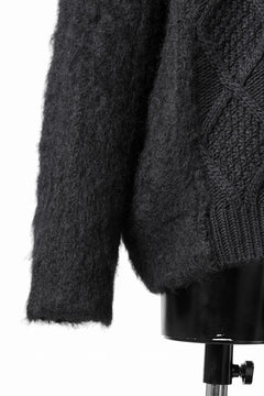 Load image into Gallery viewer, Juun.J Mixed Cabel Sweater (BLACK)