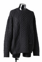 画像をギャラリービューアに読み込む, Juun.J Mixed Cabel Sweater (BLACK)