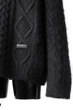 画像をギャラリービューアに読み込む, Juun.J Mixed Cabel Sweater (BLACK)