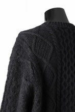 Load image into Gallery viewer, Juun.J Mixed Cabel Sweater (BLACK)