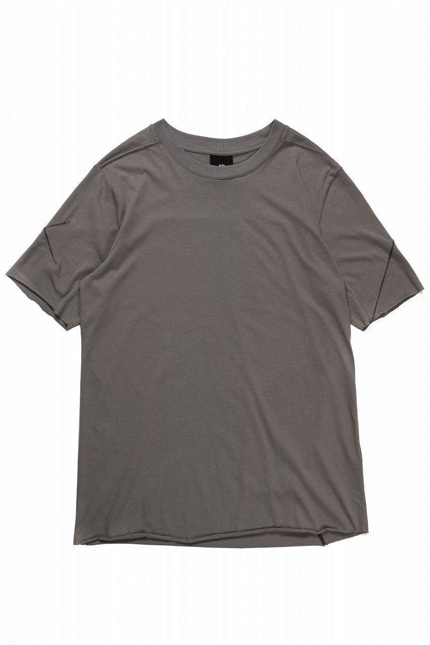 thom/krom STITCHING BASIC FIT T-SHIRT / SILKY COTTON JERSEY (ROCK)