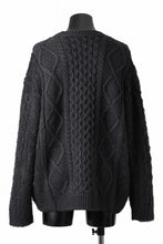 Load image into Gallery viewer, Juun.J Mixed Cabel Sweater (BLACK)