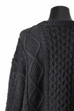 Load image into Gallery viewer, Juun.J Mixed Cabel Sweater (BLACK)