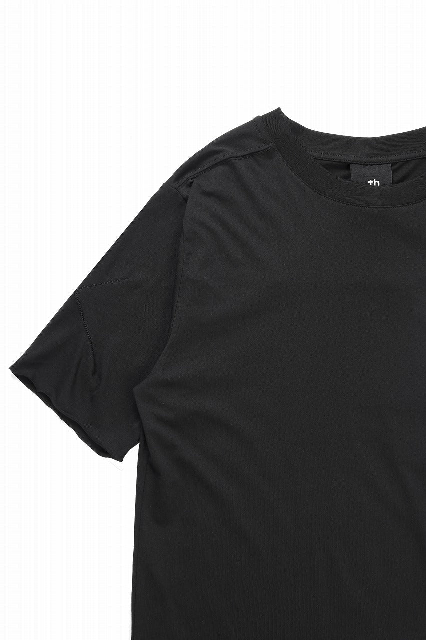 thom/krom STITCHING BASIC FIT T-SHIRT / SILKY COTTON JERSEY (BLACK)