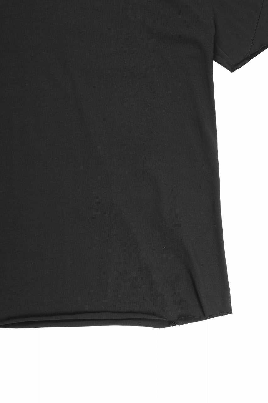 画像をギャラリービューアに読み込む, thom/krom STITCHING BASIC FIT T-SHIRT / SILKY COTTON JERSEY (BLACK)