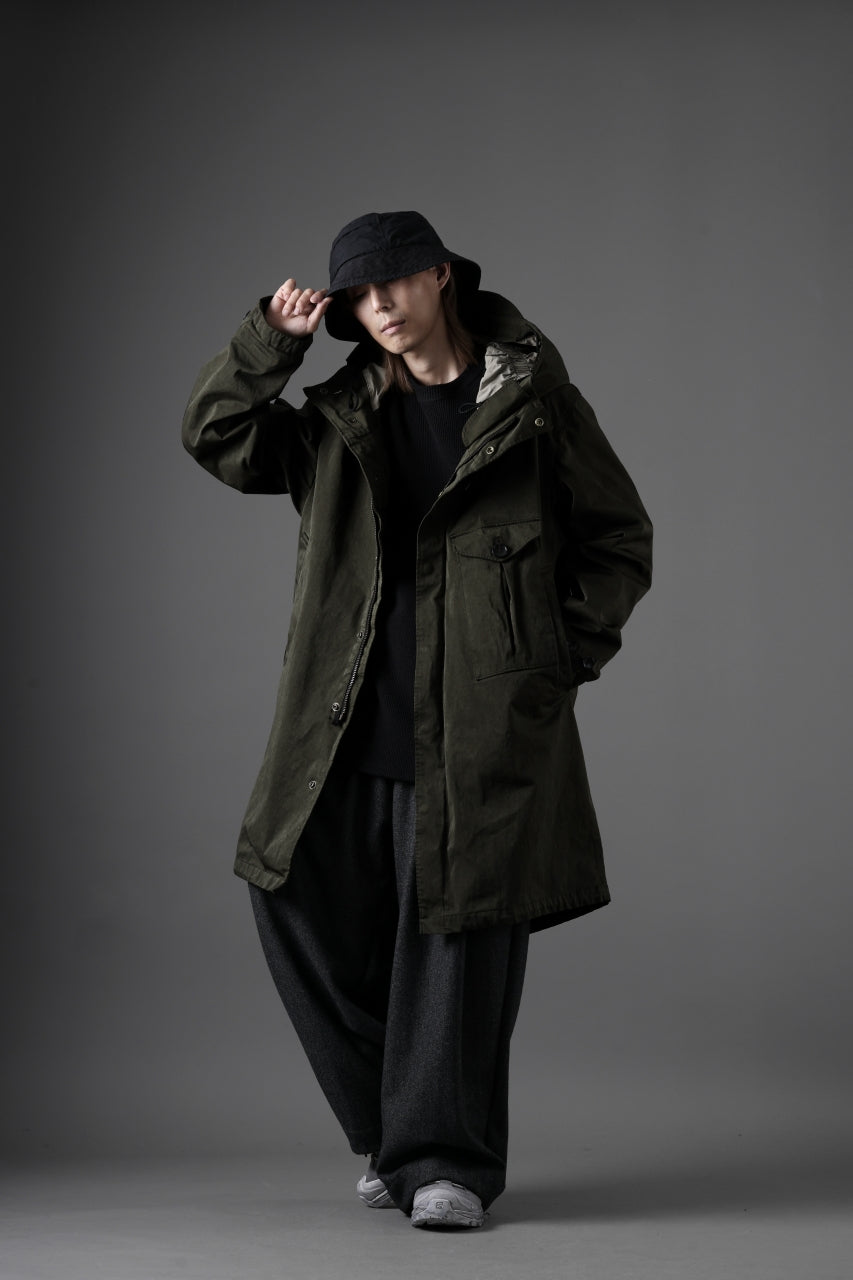 Ten c CYCLONE PARKA / GARMENT DYED OJJ (DARK GREEN)